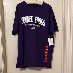NWT TCU Texas Christian University Champion embroidered and stitched   T-Shirt
